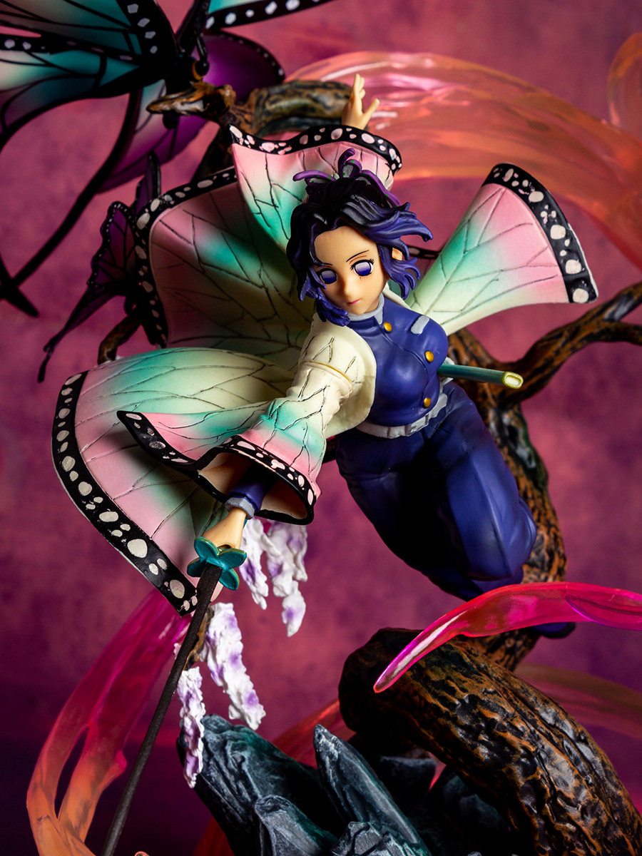 魔方蝴蝶手办鬼灭之刃虫柱gk景品限量雕像手办