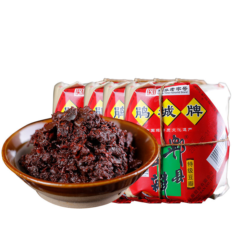 鹃城3年蚕瓣特级1000gx4郫县豆瓣四川特产川菜豆瓣酱