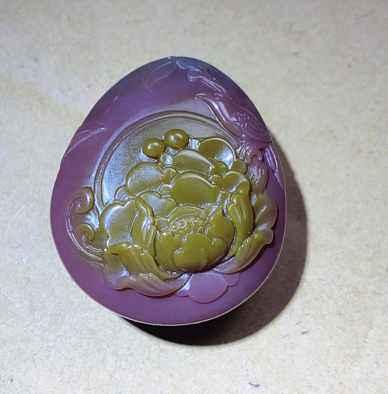 玉缘盐源五彩彩玉原矿精品挂件颜色艳丽质地项坠