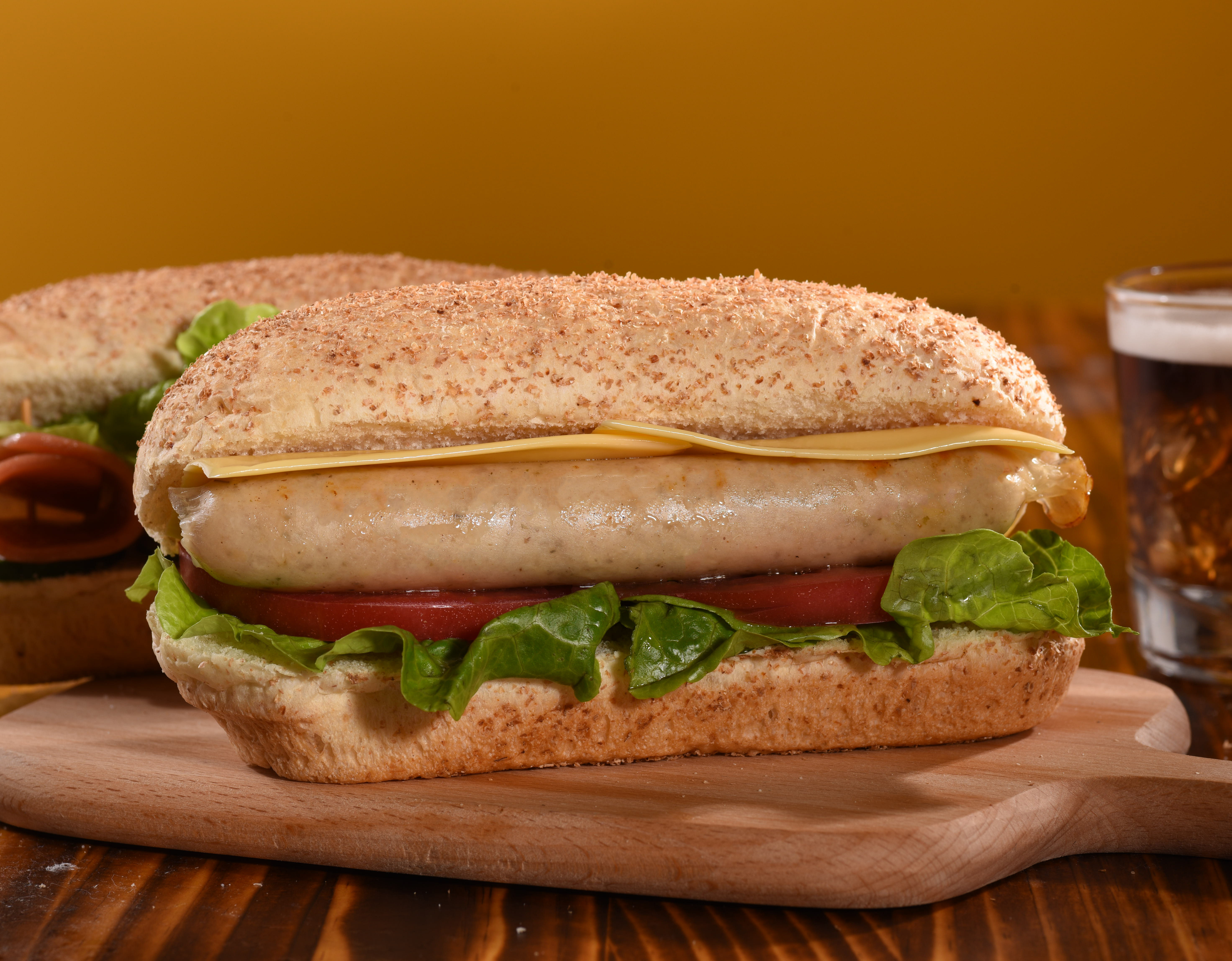 贝可士意式香叶肠爆脆皮法兰克福香肠真空袋装50克香肠