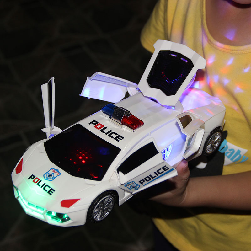 儿童声光玩具宝宝123周岁音乐警车45岁男孩发光玩具