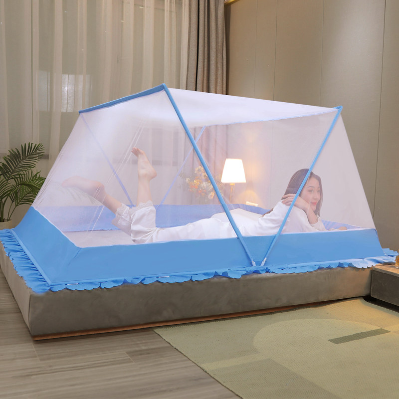 新款可折叠折叠式蚊帐家用安装无需支架无底可收蚊帐