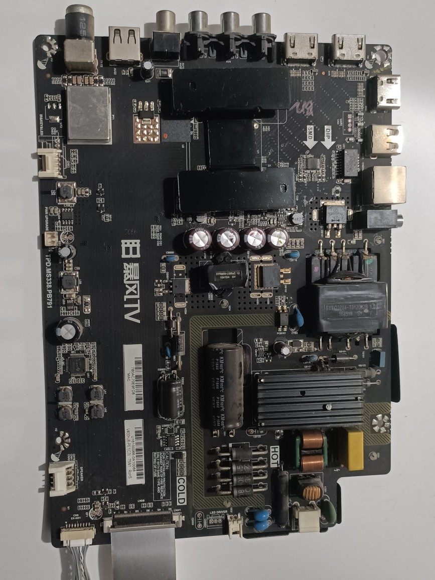 原装暴风b40c61液晶电视显示主板tpd.ms338.pb791ds40m62-ds01显示屏