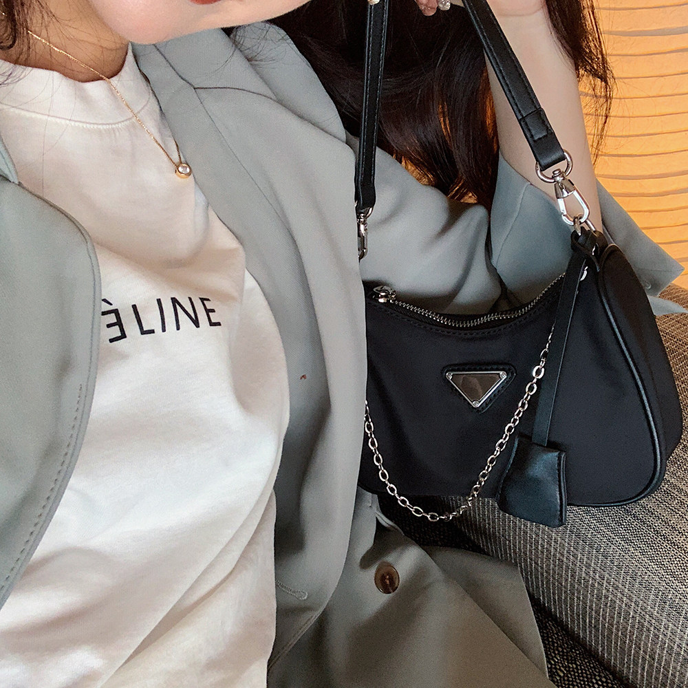 losea hobo三合一包包女新款2020网红时尚女包手提单肩包斜挎小包