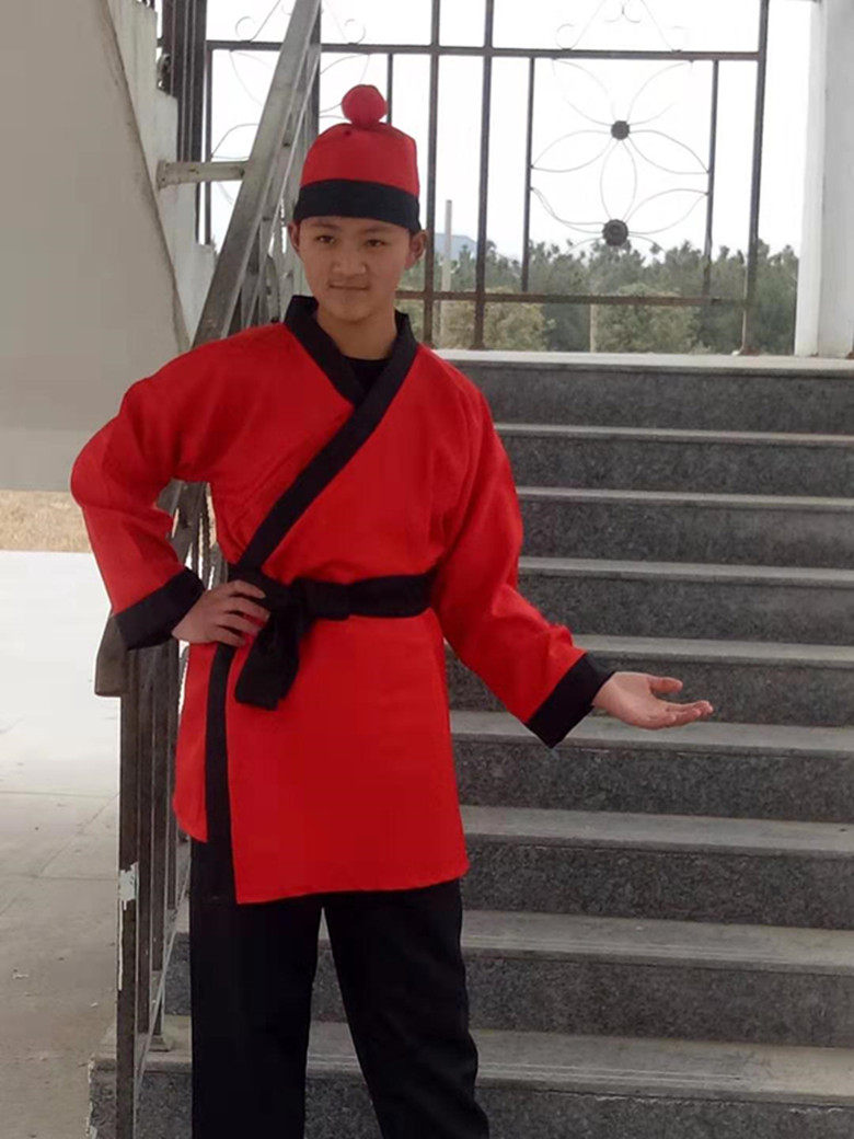 成人古装汉服店小二服装古代话剧家丁佣人茶楼民族服装