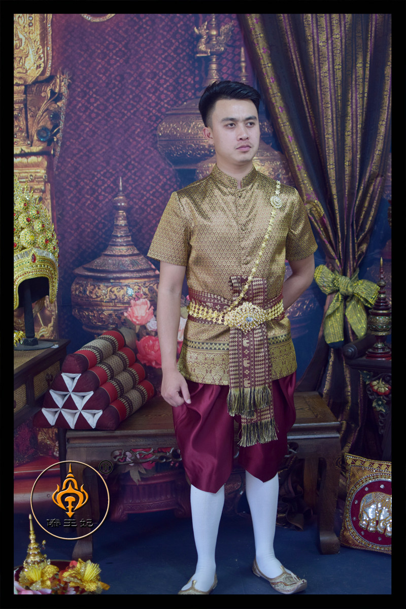 上海演出服出租东南亚民族服装泰国皇室王子礼服写真民族服装