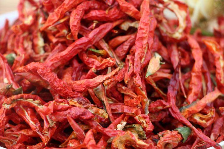 红辣椒皮湖北长阳土特产高山农家干辣椒广椒皮子红辣椒丝火锅必备