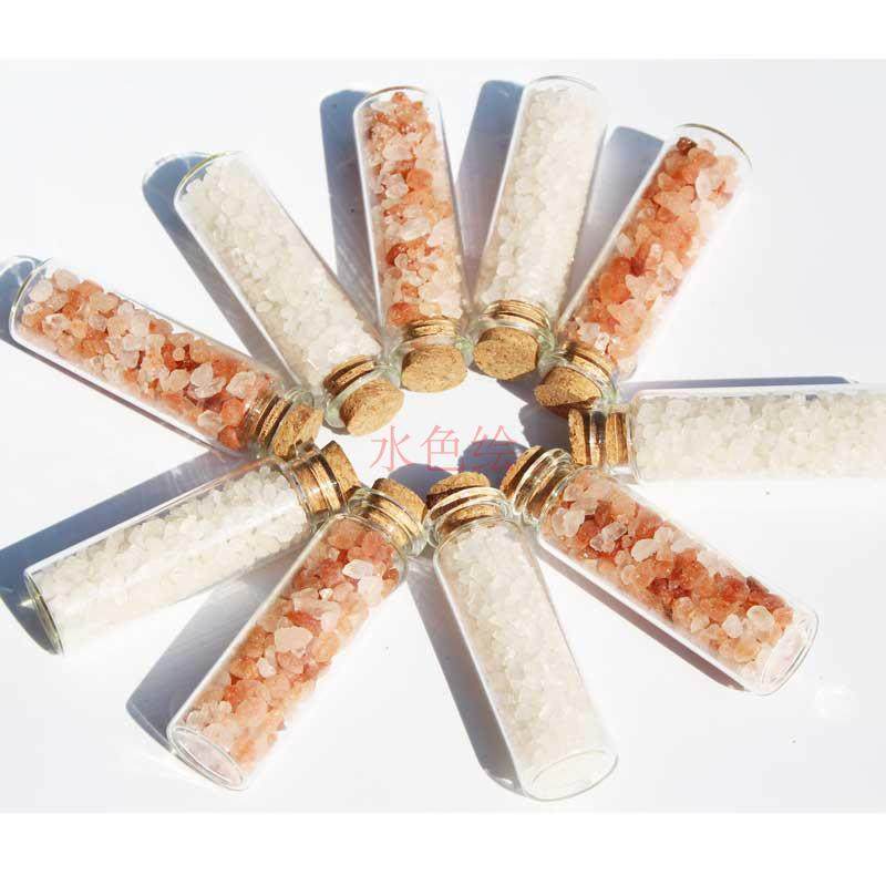 水彩撒盐喜马拉雅盐精白盐玫瑰盐矿物盐开花特殊效果水彩海盐分装