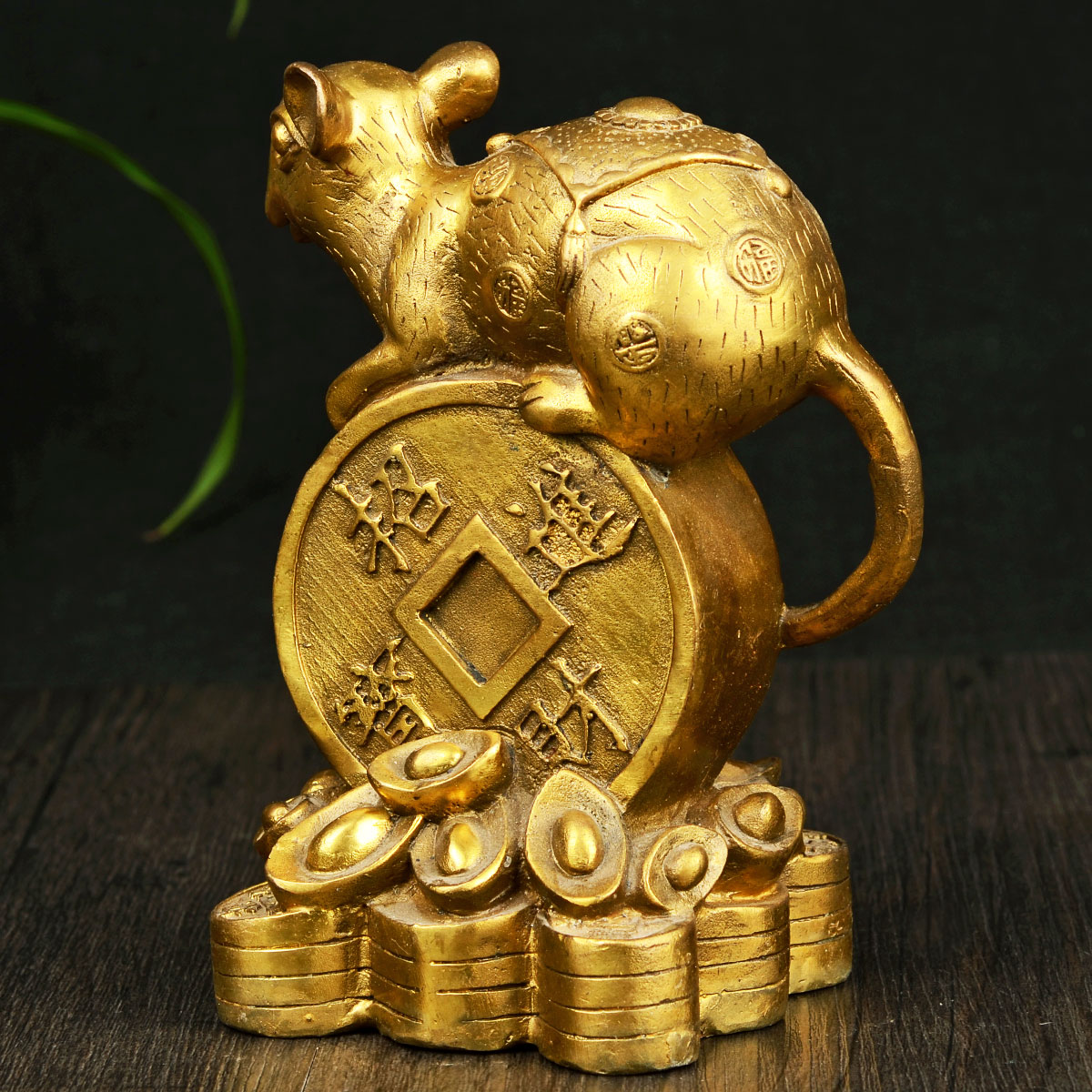 摆件风水阁金钱鼠钱鼠财运十二生肖老鼠居家风水礼品摆件