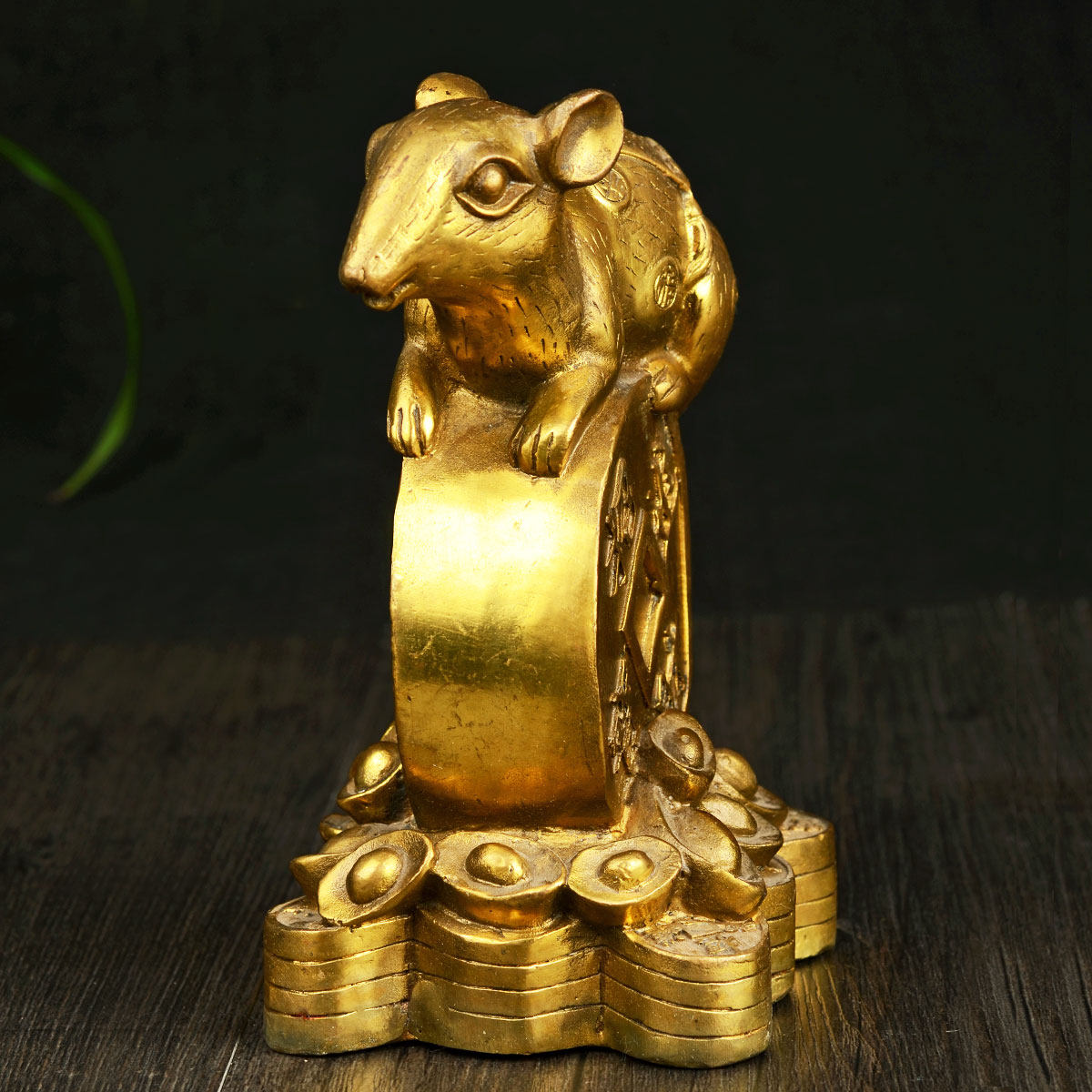 摆件风水阁金钱鼠钱鼠财运十二生肖老鼠居家风水礼品摆件