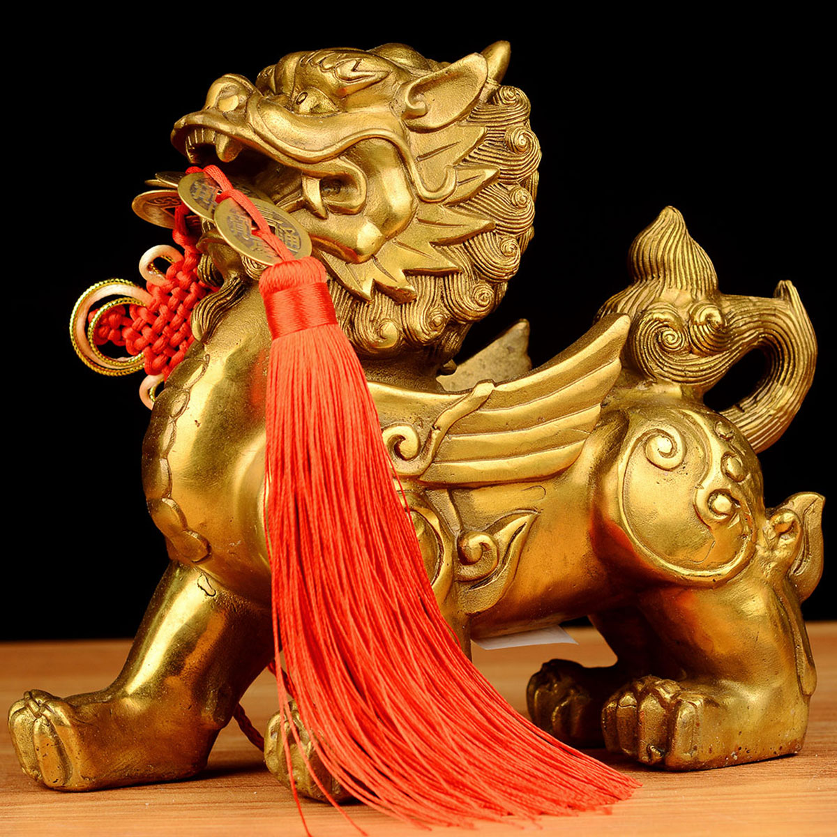 风水阁全铜貔貅摆件一对对大小号皮丘家居装饰工艺品摆件