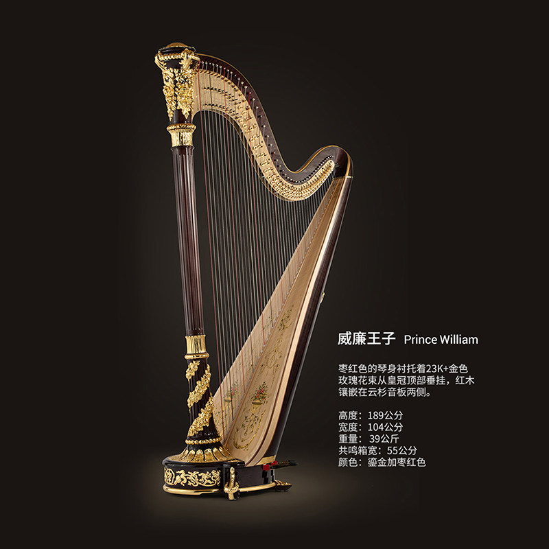 lyon_healy莱昂希利竖琴欧洲欧式古典乐器皇室精品奢华大琴芝加哥