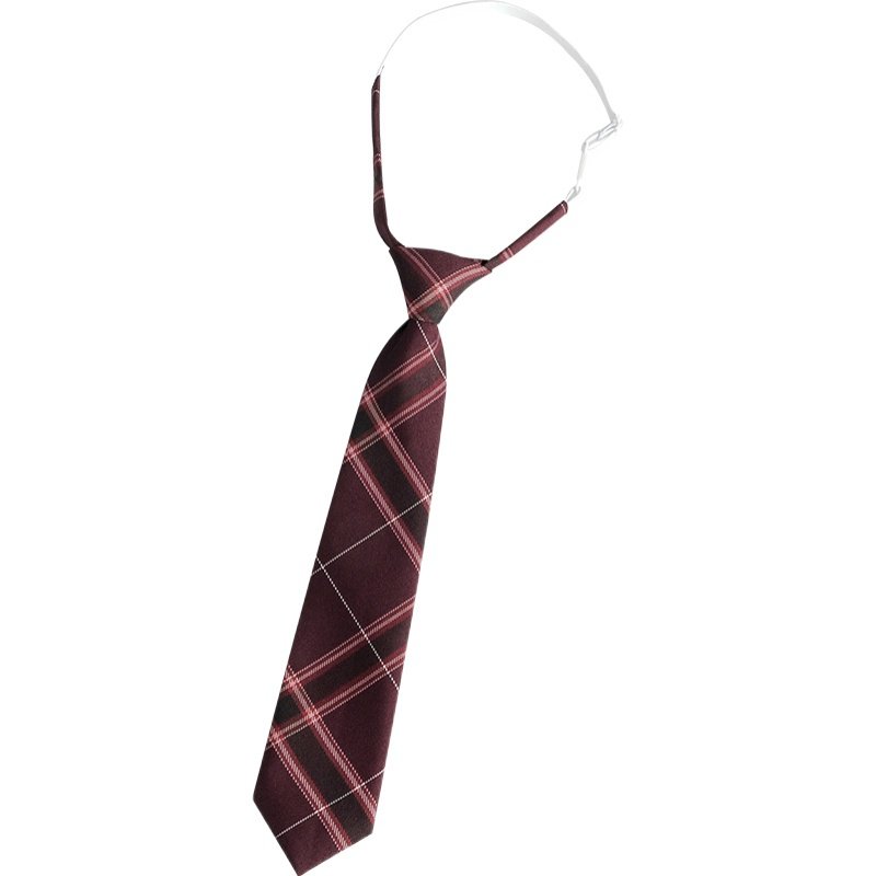 沙华蝴蝶结领带手打dk格子风格学院免打jk领带