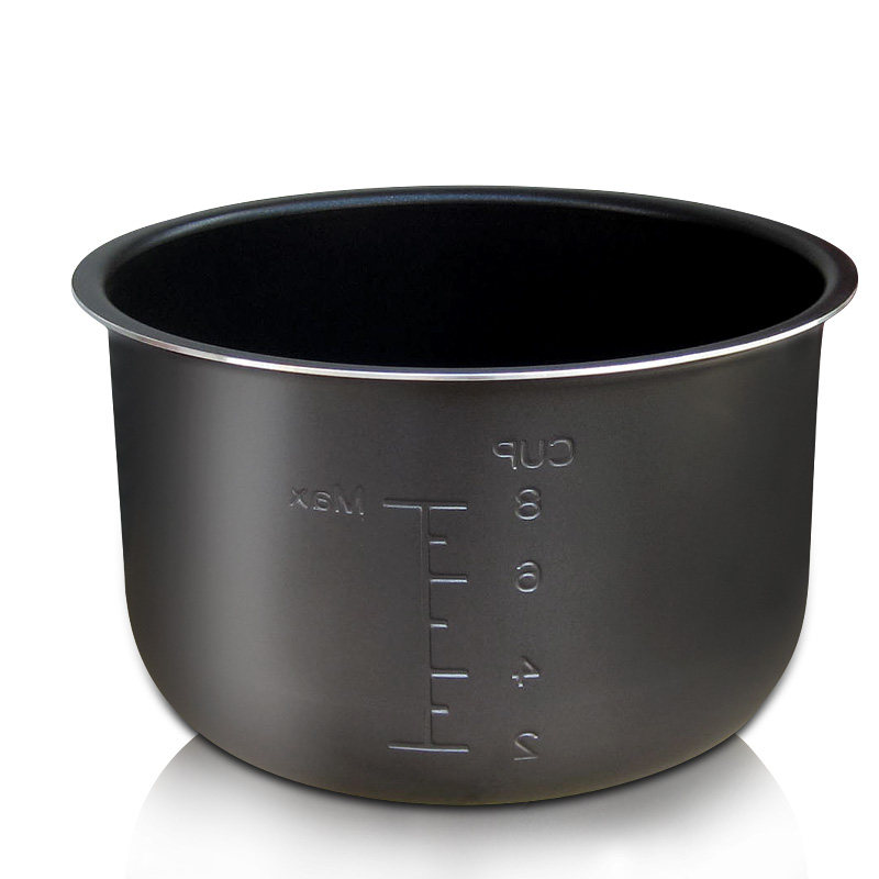 美的电压压力锅配件4l黑晶不粘内胆加厚涂层电煲