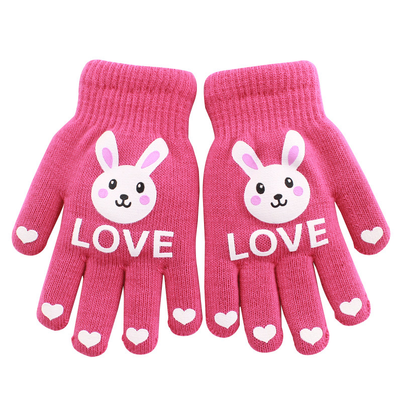 儿童手套双层加绒宝宝加厚小孩保暖中大童男手套