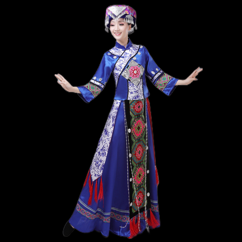 土家族盛装湘西少数民族成人恩施西兰卡普舞蹈演出服民族服装