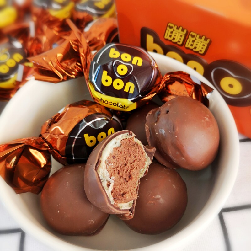 bonbon蹦蹦夹心巧克力黑巧花生慕丝年货礼品婚庆喜糖果生日礼物