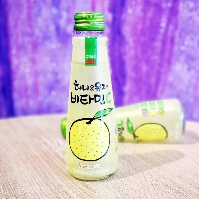 韩国进口高丽银丹蜂蜜柚子味饮料维c气泡果味饮品网红浓缩果汁