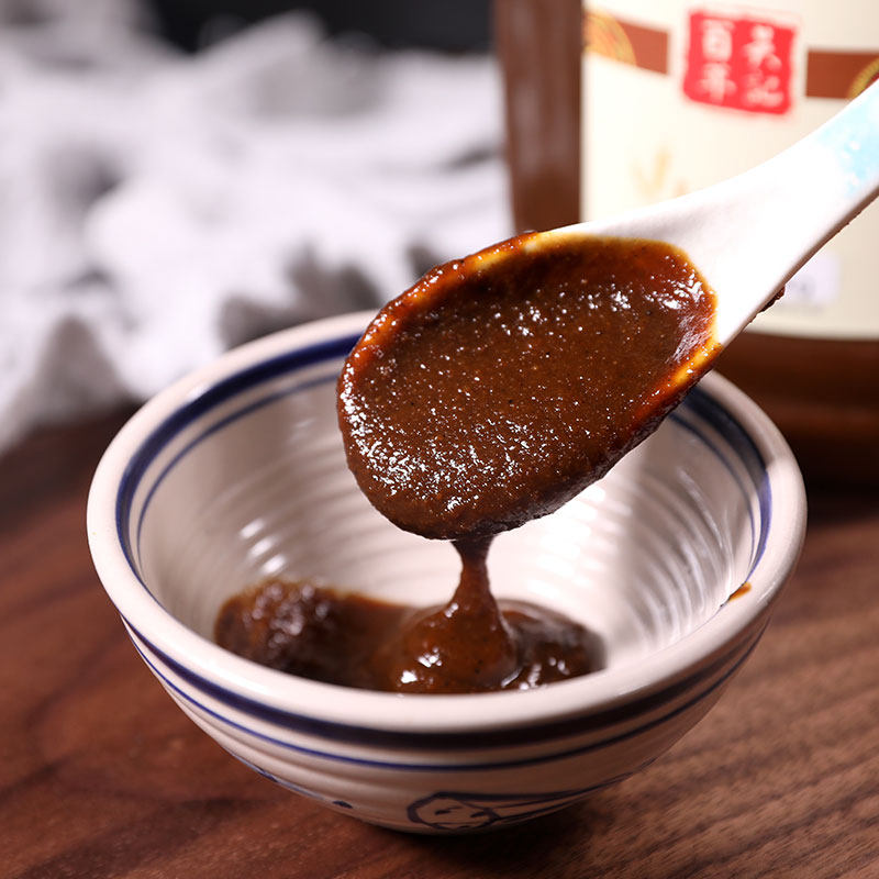 贵州毕节大方特产全麦酱农家纯手工自制小麦酱下饭酱烤肉酱麦子酱