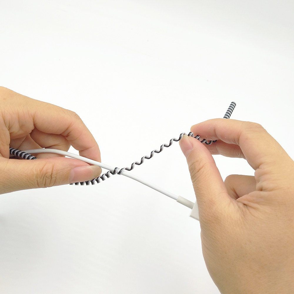 安卓手机充电器保护线苹果oppo弹簧套vivo数据线保护绳电脑缠绕线