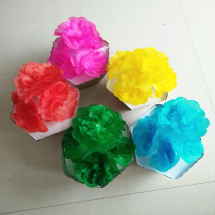 5盆半成品五七上坟花上姑娘祭祀烧纸纸花纸扎追悼