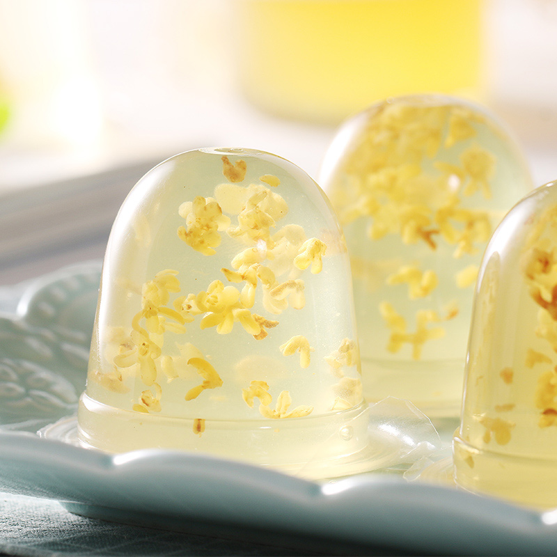 七彩云云南农业大学茉莉花果冻特产农科院零食鲜花玫瑰果冻