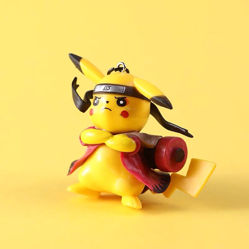 六道仙人皮卡丘挂件钥匙扣女生可爱情侣一对死侍锁匙钥匙扣