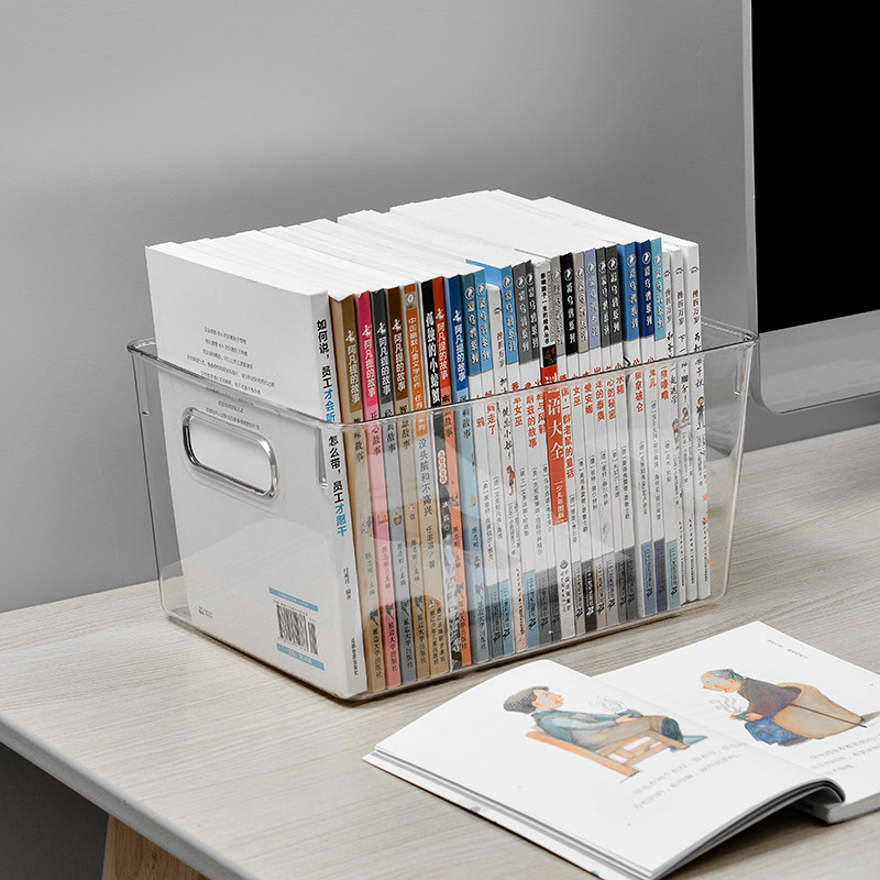 收纳书本牛津绘本神器学生透明桌面书架书籍书桌收纳置物架