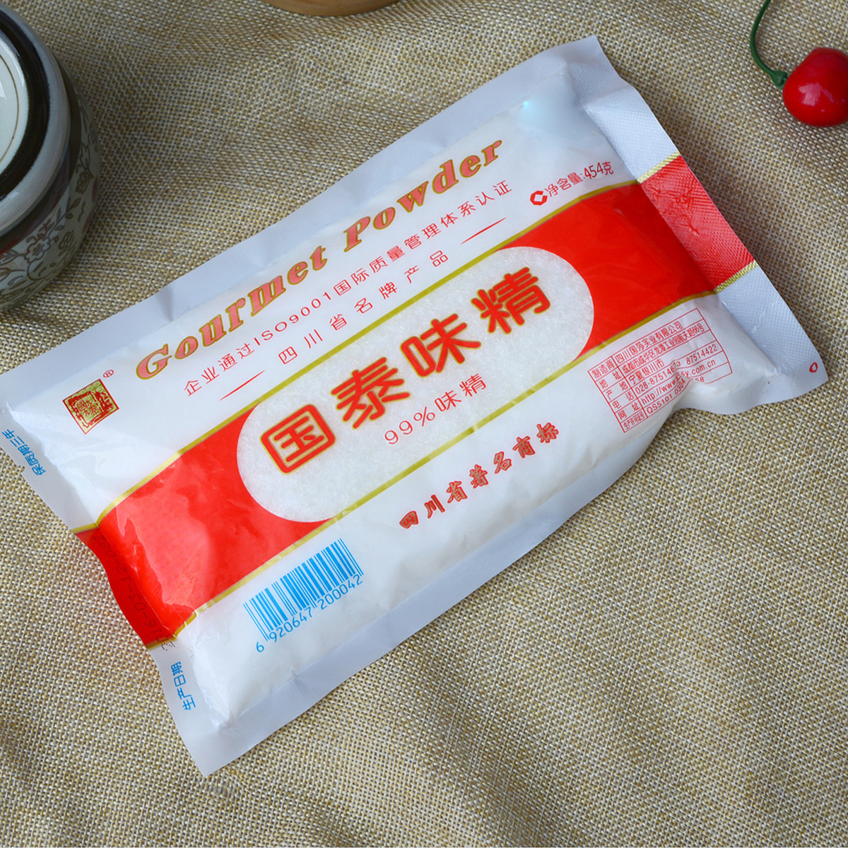 四川国莎国泰味精454g整箱晶体纯粮厨房炒菜鸡精