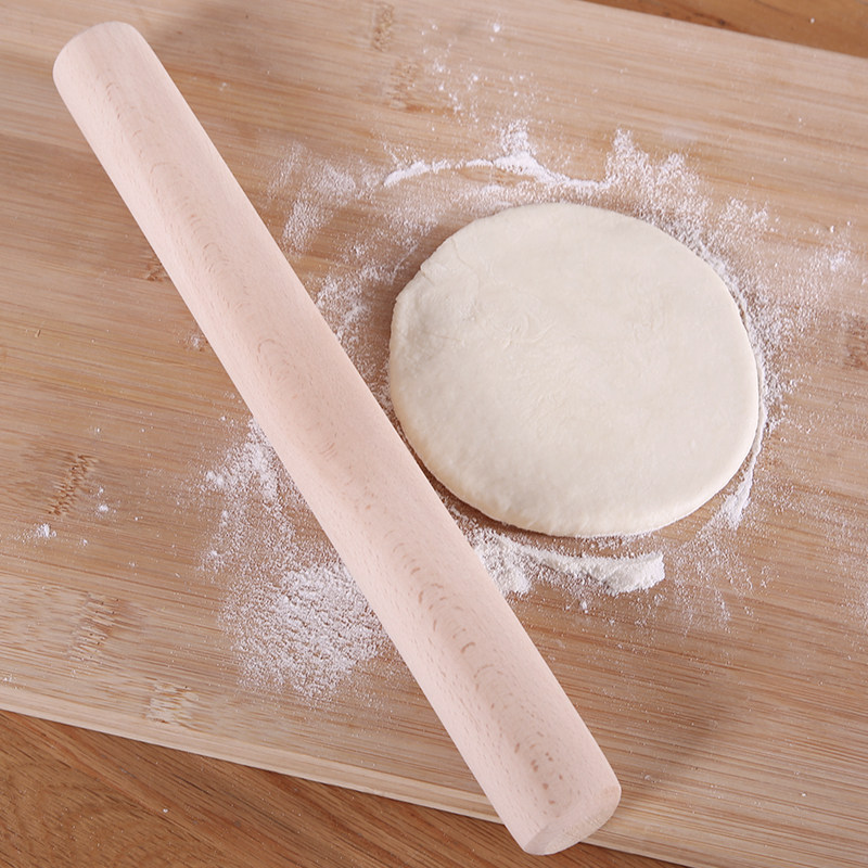 擀面杖面棍大号实木无漆无蜡杆面棍压饺子皮杆擀面杖