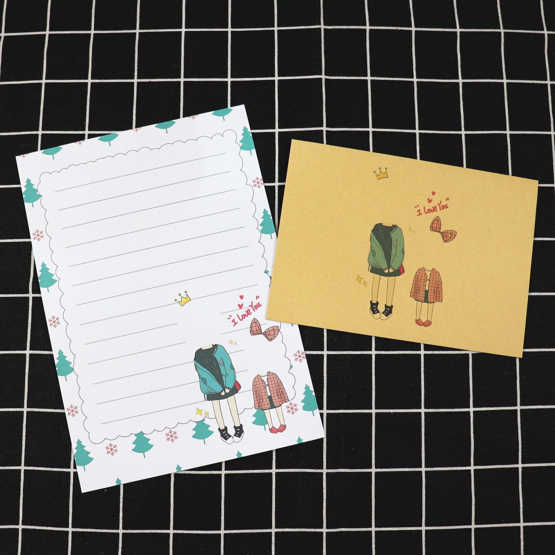 信纸可爱diy头像信封情侣闺蜜亲子创意个性表白信纸