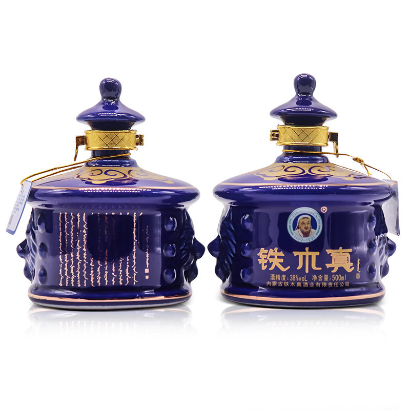 铁木真白酒蒙古包38度500ml4白酒整箱清香型纯粮食