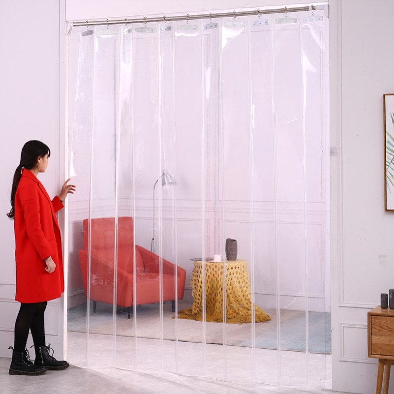 空调挡风板门帘移动门透明帘子隔热隔冷推拉隔断门帘