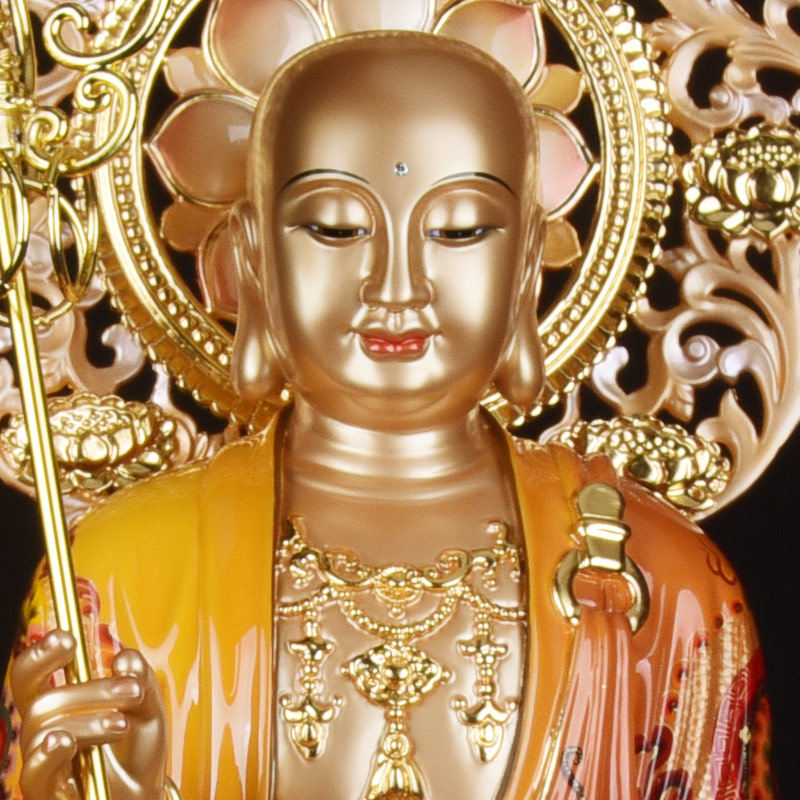 佛像地藏用地铜像菩萨王菩萨台湾供奉家琉璃王佛像摆件