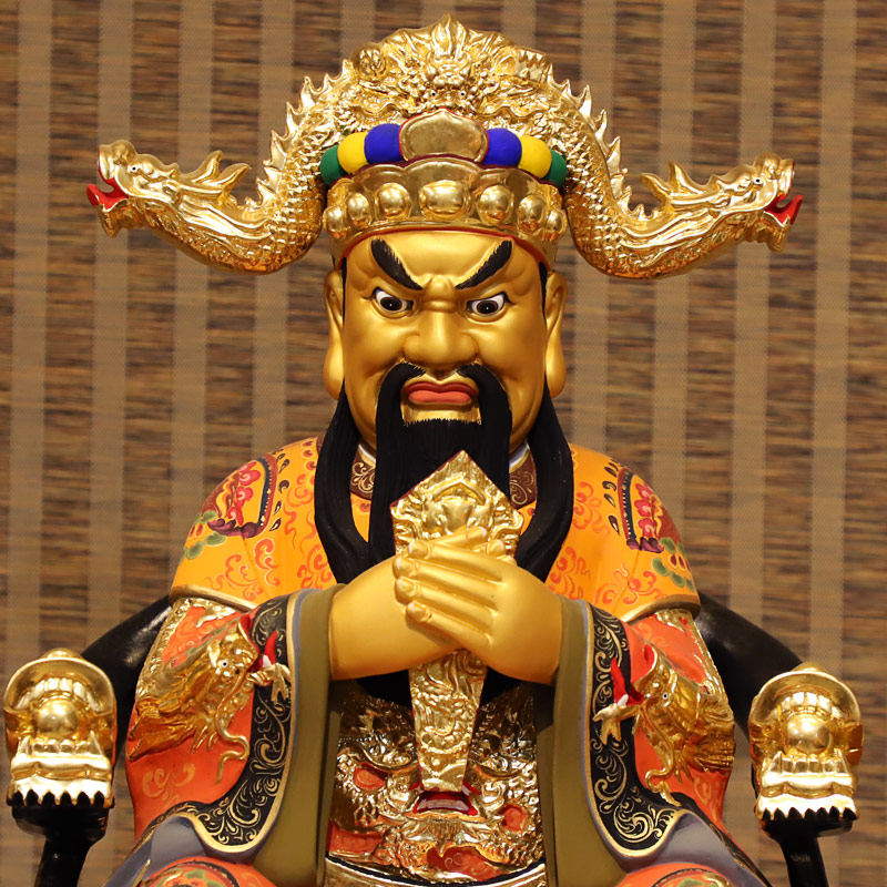 台湾手工木雕龙五爷佛像龙五爷财神五台山龙五爷神像