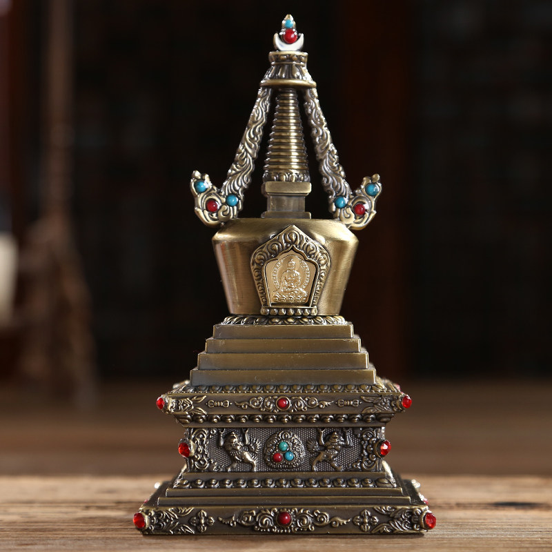 博福菩提舍利塔宝塔供奉用品释迦摩尼家用打开摆件