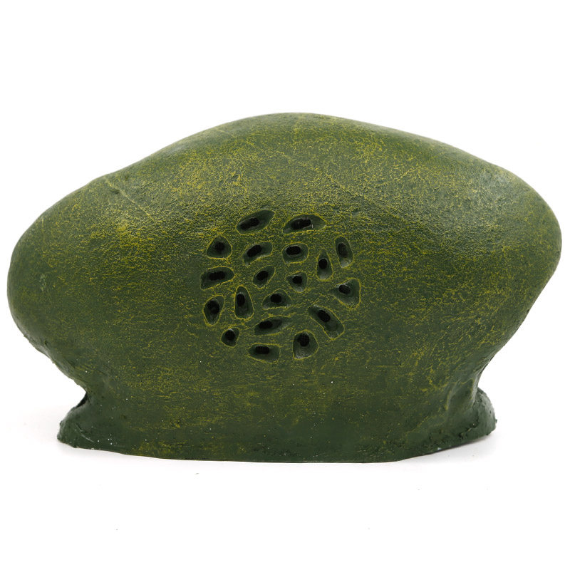 小草音响鹅卵石仿石石头户外草坪音箱园林假山工程解决方案