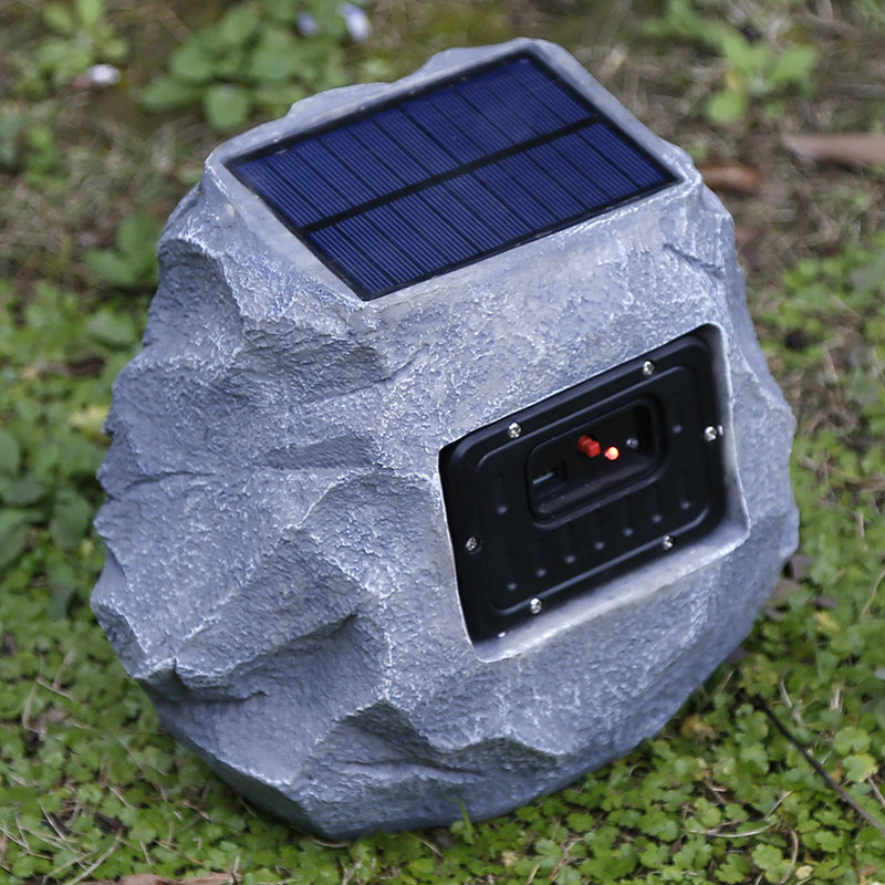 太阳能草坪音响蓝牙无线户外石头音箱室外防水无线