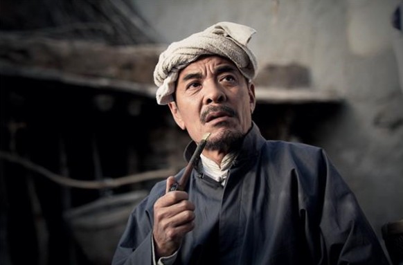 毛巾演出白色阿宝游击队服装头巾农民陕北舞蹈毛巾