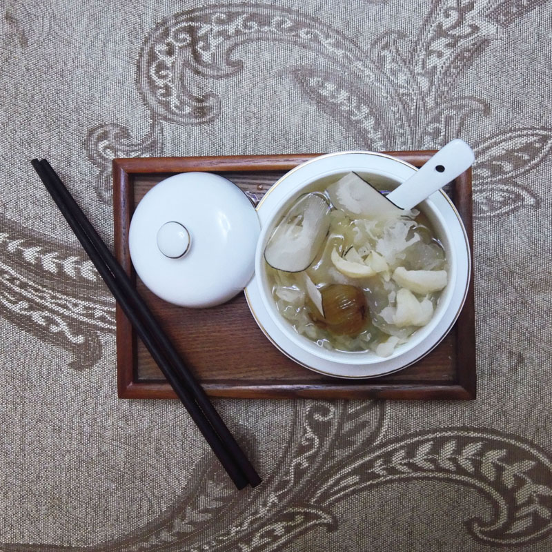 海底椰百合糖水羹广东甜品青蛙动作炖汤料包清补凉中小学银耳小材料分解舞蹈图片