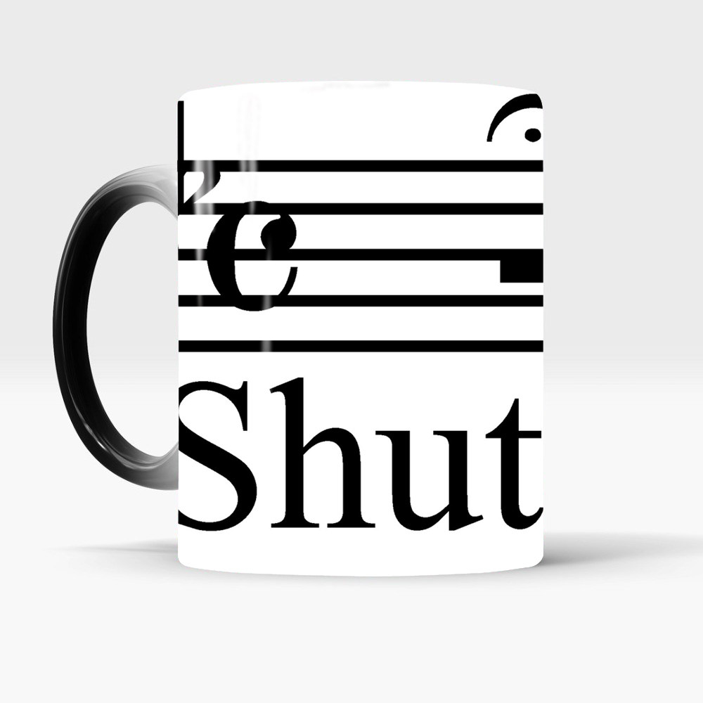 变色shutup闭嘴搞笑魔术加热马克杯子个性马克杯