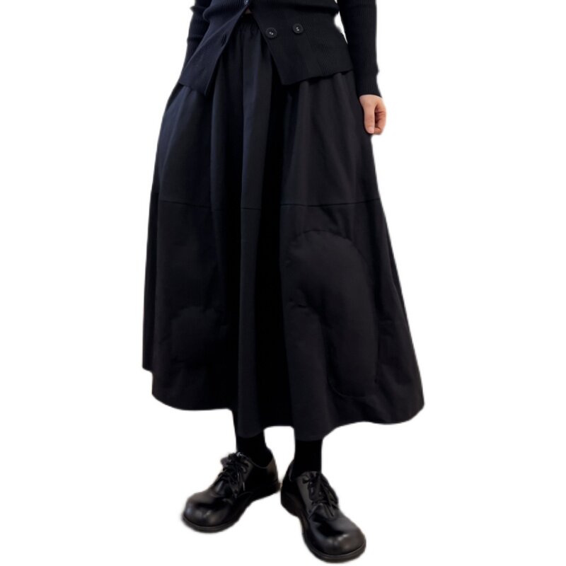 luciferous日本小众设计师cdg风立体装饰a型半身裙女蓬蓬伞裙