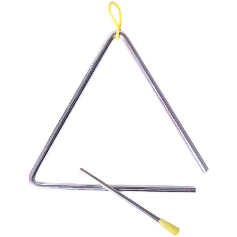 幼儿园乐器打击乐器会的一学加厚三角铁奥尔夫10寸儿童击打乐器