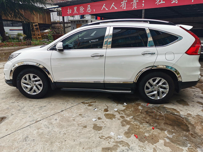 crv适用于1116款不锈钢轮眉防擦车轮毂轮弧饰条亮条装饰性轮眉