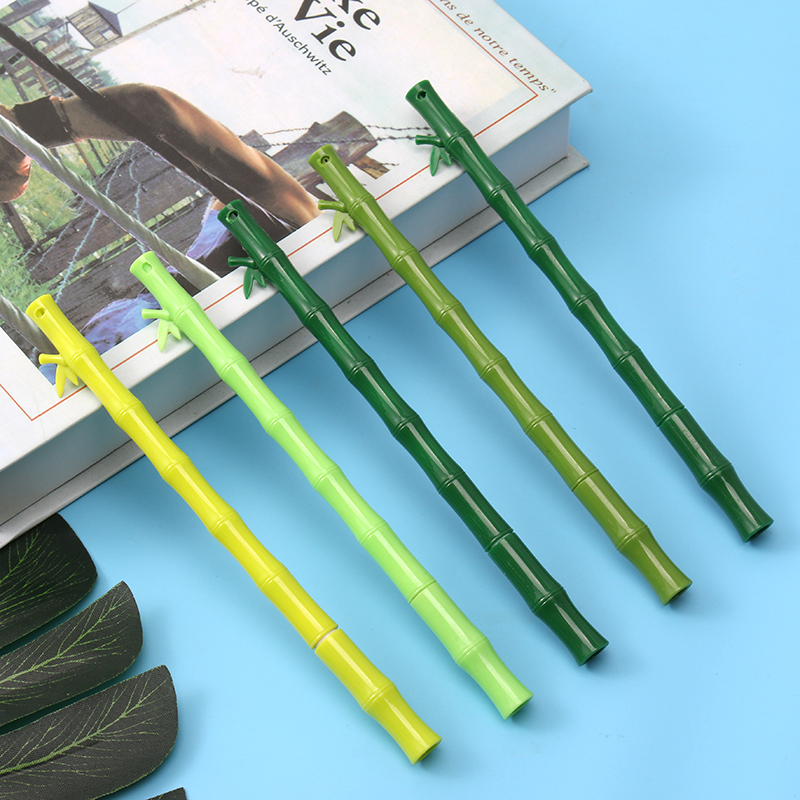 创意竹子中性笔学生文具用品可爱竹节圆珠笔小礼中性笔