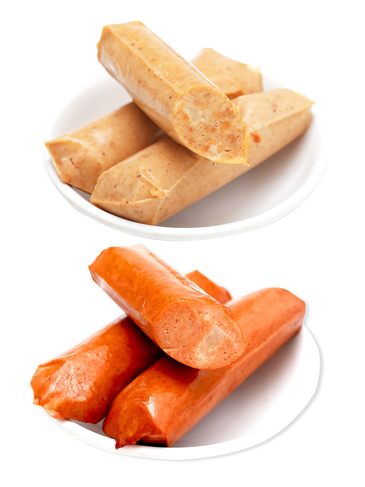 齐善素食魔芋纯素心肠佛家办公室休闲网红小零食品植物肉火腿香肠