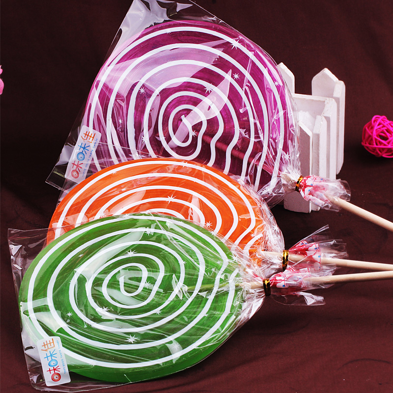 整盒200克12支透明圆形日式波板棒棒糖多种水果糖果