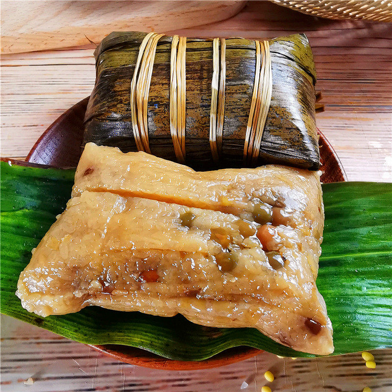 广西板栗200克真空肉粽大肉绿豆蛋黄桂林端午粽子