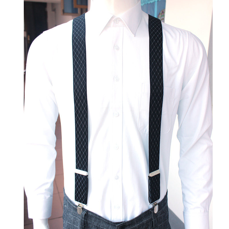背带厘米男士西装衬衫西裤胖人老人松紧防滑腰带