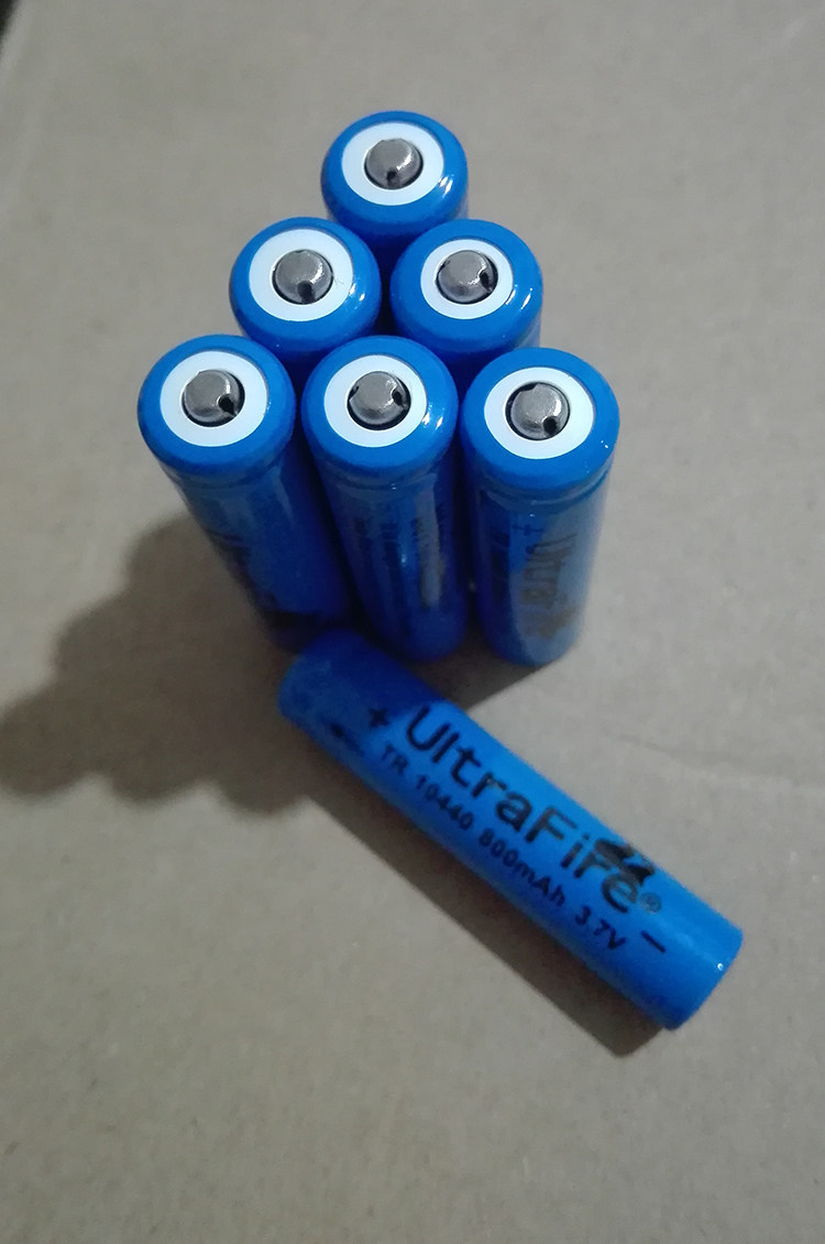 锂电池10440神火正品品足充电3.7v强光手电筒电池电池